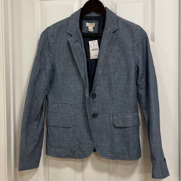 JCREW Keating Boy Blazer Chambray Size 2 - Picture 4 of 11